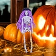 thumbnail image 5 of Matoen Halloween Skeleton Decoration with Hair, 6" Full Body Posable Halloween Hanging Skeleton Decoration with Movable Joints for Halloween Graveyard Haunted House Decoration Indoor Outdoor, 5 of 6