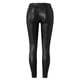 thumbnail image 3 of Pantalones deportivos de cintura alta para mujer: color liso, detalle de botones, poliéster; leggings para entrenar/adelgazar, 3 of 8