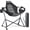 Upgraded Black, variant on Grey Hammock Camping Chair with Adjustable Heights, Backrest and Cup Holder for Outdoor Hiking