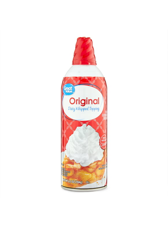 Great Value Original Whipped Topping, 6.5 oz