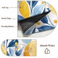 thumbnail image 6 of 2x3 Ft Entryway Area Rug, Summer Lemon Kitchen Rug Runner Washable Floor Mat, Spring Pastoral Watercolor Fruit Blue Yellow Non Slip Indoor Door Mat Throw Carpet for Bathroom Living Room Bedroom, 6 of 8