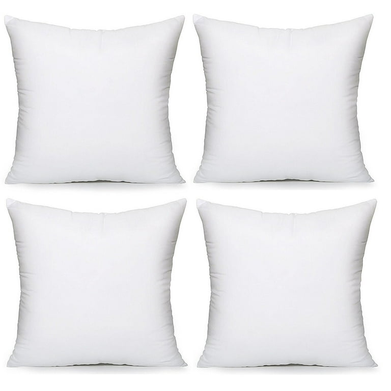 Hypoallergenic Pillow Insert Form Cushion, 18 L x 18 W, Pack of 4 - On  Sale - Bed Bath & Beyond - 22026765