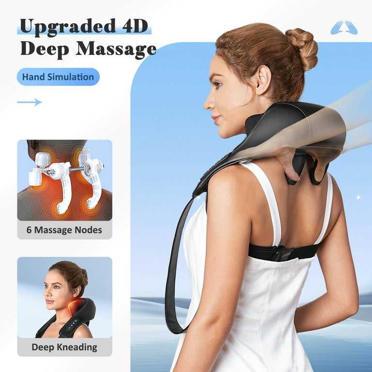 Buy Trakk Neck Shoulder Massager with Soothing Heat, 16 Deep-Shiatsu  Kneading Massage Nodes at ShopLC.
