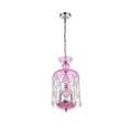 thumbnail image 2 of Elegant Furniture Rococo 3 Light Pink Pendant Rosaline (Pink) Royal Cut Crystal, 2 of 5