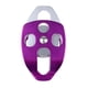 thumbnail image 4 of Polea oscilante lateral de escalada Cuerda de rodamiento de bolas 32KN Bucle coaxial dual Accesorios de seguridad de rescate Suministros seguros profesionales Púrpura seitruly OD002820-04, 4 of 7