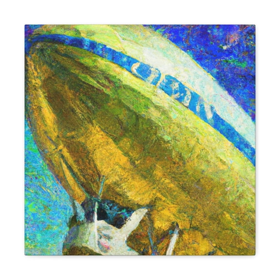 Blimp at Sunrise - Canvas