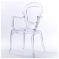thumbnail image 1 of Heavenly Collection Clear Plastic Arm Chair, 1 of 3