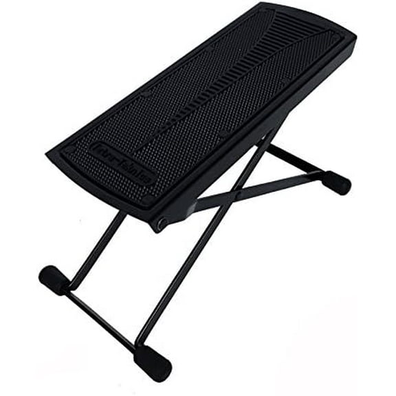 Essentials Series GFR-01 6-Position Height Adjustable Guitar Foot Rest, Color Black