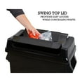 thumbnail image 4 of United Solutions Bac de Recyclage de Cuisine Highboy 23 Gallons avec Couvercle à Bascule, Noir, 4 of 9