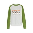 thumbnail image 3 of HOOJT Womens Halloween Sweatshirts Oversized Loose Long Sleeve Shirts Fall Round-Neck Blouses Cute Funny Printed Sweaters Crewneck Pullover Top Halloween Costumes, 3 of 7