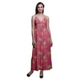 thumbnail image 1 of Bimba Robe Longue d'Été Sans Manches à Imprimé Teinture sur Nœuds Décontractée Maxi de Plage pour Femmes - Grand, 1 of 6