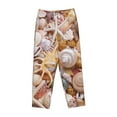 thumbnail image 4 of Xecao Colorful Seashells Women's Straight Lounge Pajama Pants: The Epitome of Relaxed Sleepwear, 4 of 9