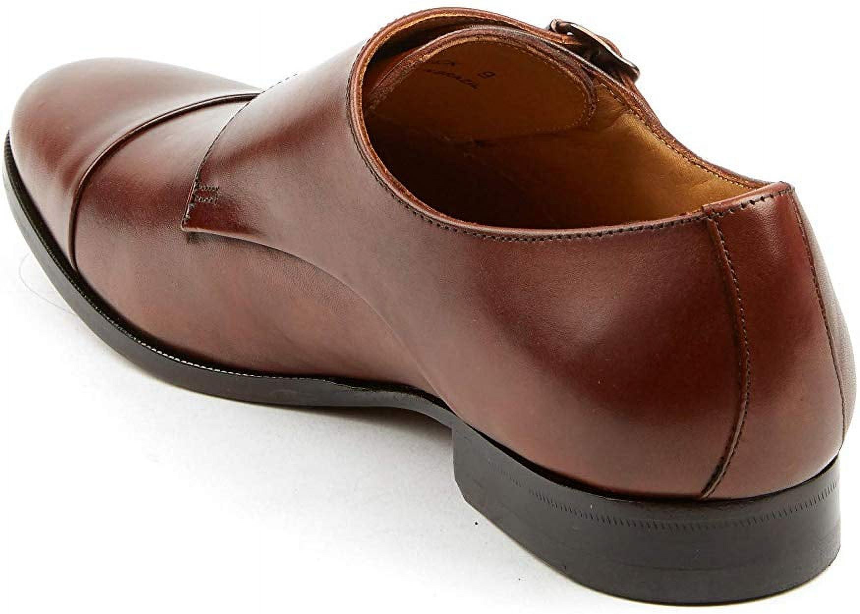 Pair Of Kings The Jack Brandy Leather Monk Casual Strap Buckle Dress Shoes (Brandy, 8) - image 2 of 2