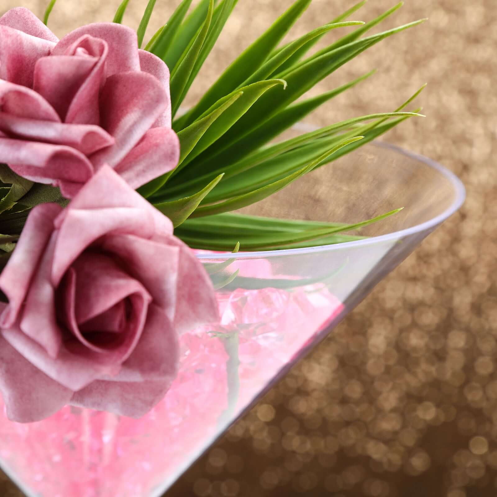 Efavormart 4 Sets of Wholesale Plastic Sturdy Centerpiece XL Martini Cup Stand Tabletop Decor Wedding Party Event Decoration