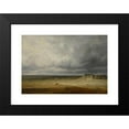 thumbnail image 2 of Georges Michel 14x11 Black Modern Framed Museum Art Print Titled - Landscape with a Plowed Field and a Village (After 1827), 2 of 5