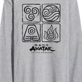 thumbnail image 3 of Avatar - The Last Airbender - Four Elements - Men's Long Sleeve T-Shirt, 3 of 5