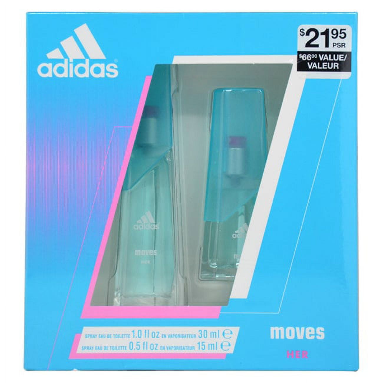 Adidas Moves Women's Fragrance Gift Set, Mini & Travel Size Parfum