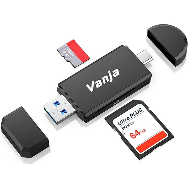 Lecteur de cartes USB, USB-C, USB 3.0, SD/microSD, Alu au meilleur