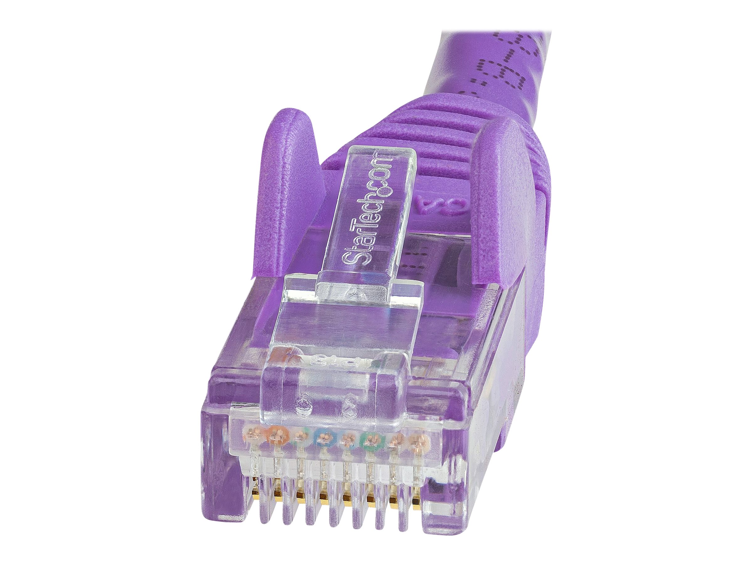 StarTech 100ft CAT6 Ethernet Cable - Purple CAT 6 Gigabit Ethernet Wire -250Mhz 100W PoE RJ45 UTP Network Patch Cord Snagless with Strain Relief (N6PATCH100PL)