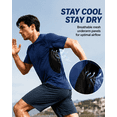 thumbnail image 3 of TELALEO 5 Pack Men’s Quick Dry Gym Shirts , Breathable Mesh Underarm, Lightweight Athletic Tees for Workout, Running, and Everyday Wear，Size M, 3 of 6