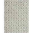 thumbnail image 2 of Unique Loom Ruth Trellis Shag Rug ,Rectangle,9' 0" x 12' 0" White and Black Modern Trellis Living Room Bed Room Dining Room, 2 of 4