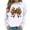 White, variant on Wancir Christmas Sweatshirt Women Xmas Bow Graphic Sweatshirts Round Neck Long Sleeve Pullover Tops Vacation Loose Blouses