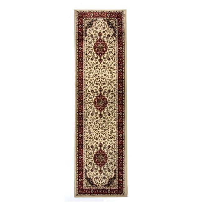 Infinity Home 541022L Médaillon KASHAN Ivoire 2 Pi 3 Po x 9 Pi 6 Po Coureur 54102