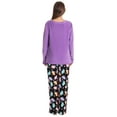 thumbnail image 3 of Just Love Womens Plush Pajama Pants Set with Socks 6808-10114-1X (Purple - Pastel Sheep, 3X), 3 of 4