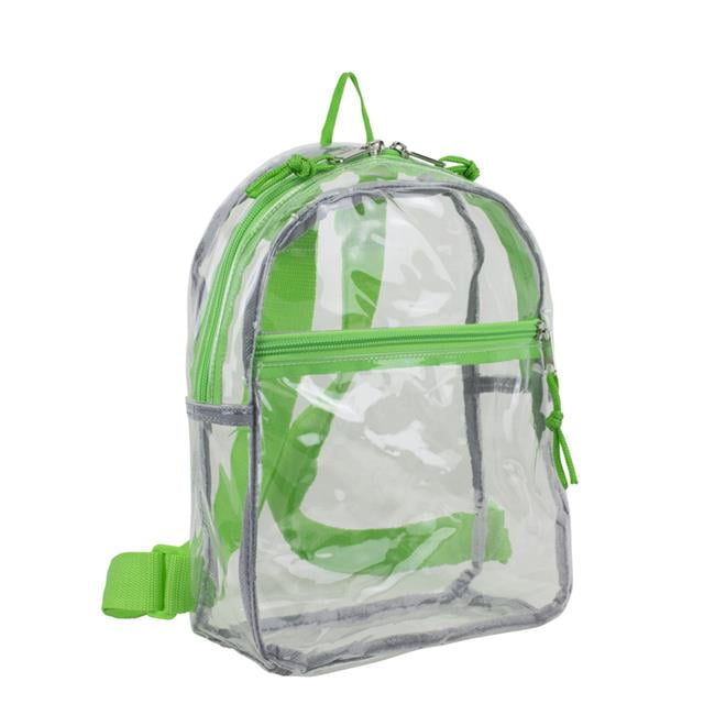 clear mini backpack pink