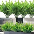 thumbnail image 1 of 12 Plantas Artificiales de Helecho de Boston, arbustos Artificiales, Planta de plástico Verde., 1 of 4