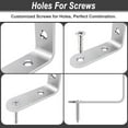 thumbnail image 6 of LuckIn 40 Pack Corner Brace 2" x 2", Heavy Duty L Brackets for Shelves and Wood, Stainless Steel Right Angle Bracket with Screws, 50mm x 50mm C8, 6 of 7