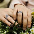 thumbnail image 2 of Fashion Stacking Diamond Ring Set For Women - Zircon Crystal Rhinestone Proposal Ring Set, Gift For Girlfriend Wife Daughter Mom - Jxlgv, 2 of 5