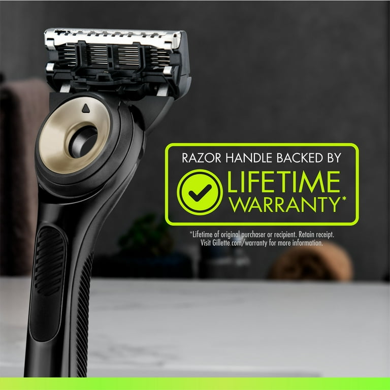 10【新品12個】Gillette Labs BLACK & GOLD Gillette Labs Gold Edition Men's Razor with Built-in