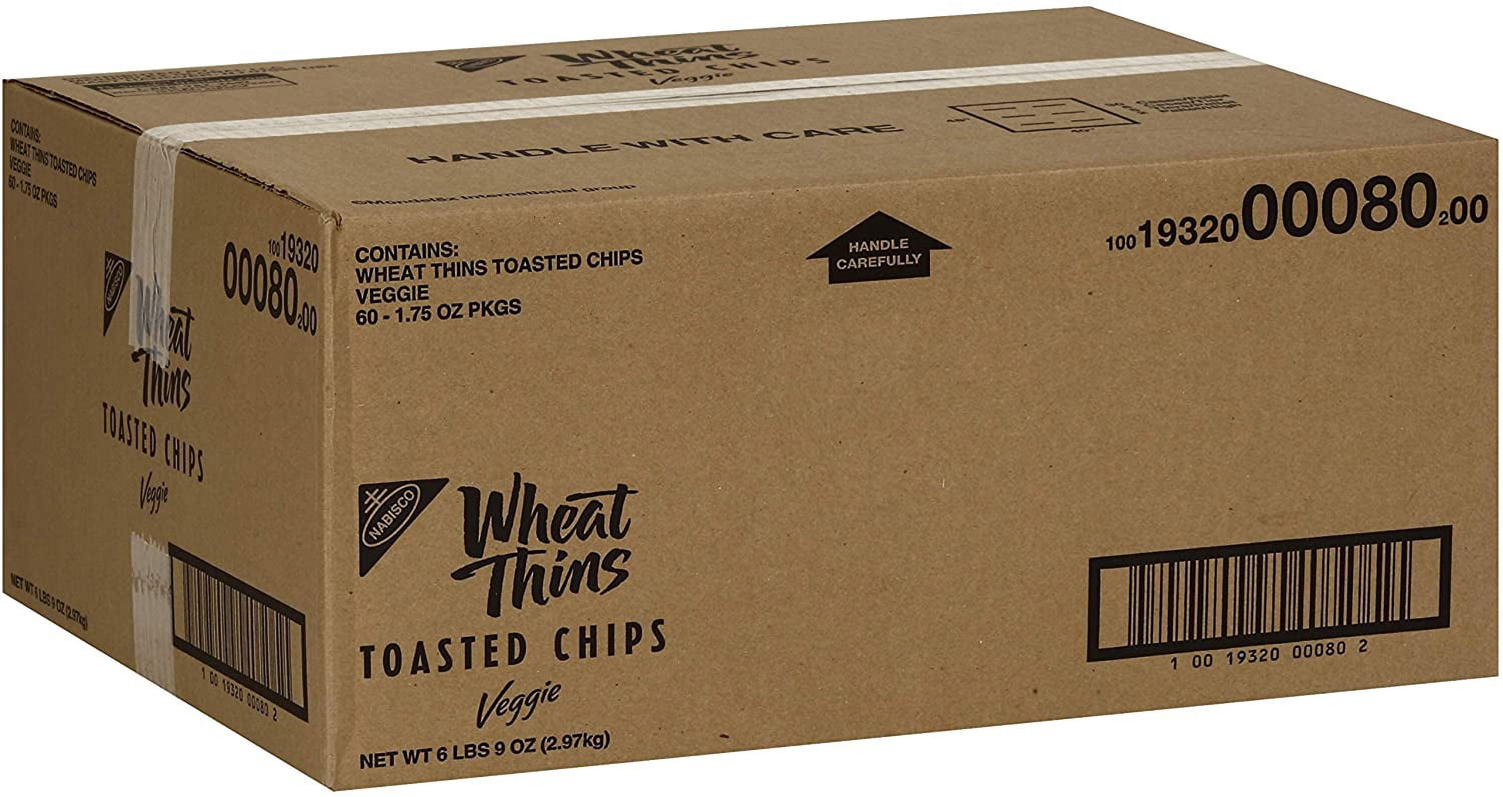 Marjack 00080 Wheat Thins Toasted Veggie Chips, 1.75 Oz Bag, 60/carton