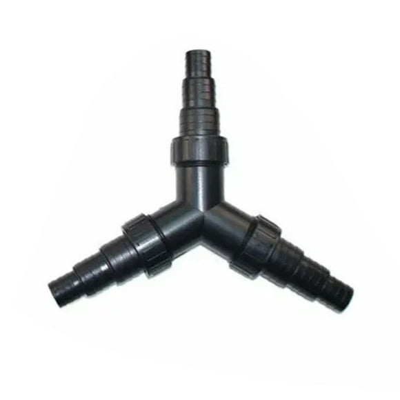 Adjustable Pond Pump Y Water Distributor Valve Connector - 20mm/25mm Hose Splitter for Waterfalls, Filters, Koi Ponds - Multiple Outlet Flow Control