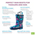 thumbnail image 3 of Oaki Kids Rubber Rain Boots with Easy-On Handles for Boys Girls Toddlers, 3 of 3