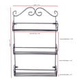 thumbnail image 3 of Contemporary Home Living 18" Black Multi-purpose 3 Tier Spice Rack, 3 of 3