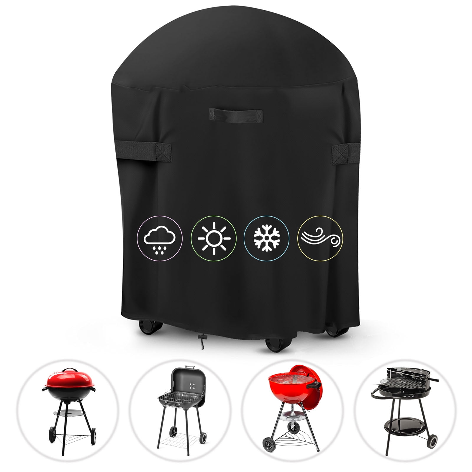 31 Sizes BBQ Cover Gril Barbeque Kettle Protector For Weber Dust Waterproof 