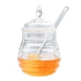 thumbnail image 4 of Yinhing Pot de Miel en Cristal 245ml, Pot de Miel en Forme de Ruche Transparent avec Bâton Goutteur, Pot Design Ruche pour Stockage et Distribution de Miel, 4 of 7