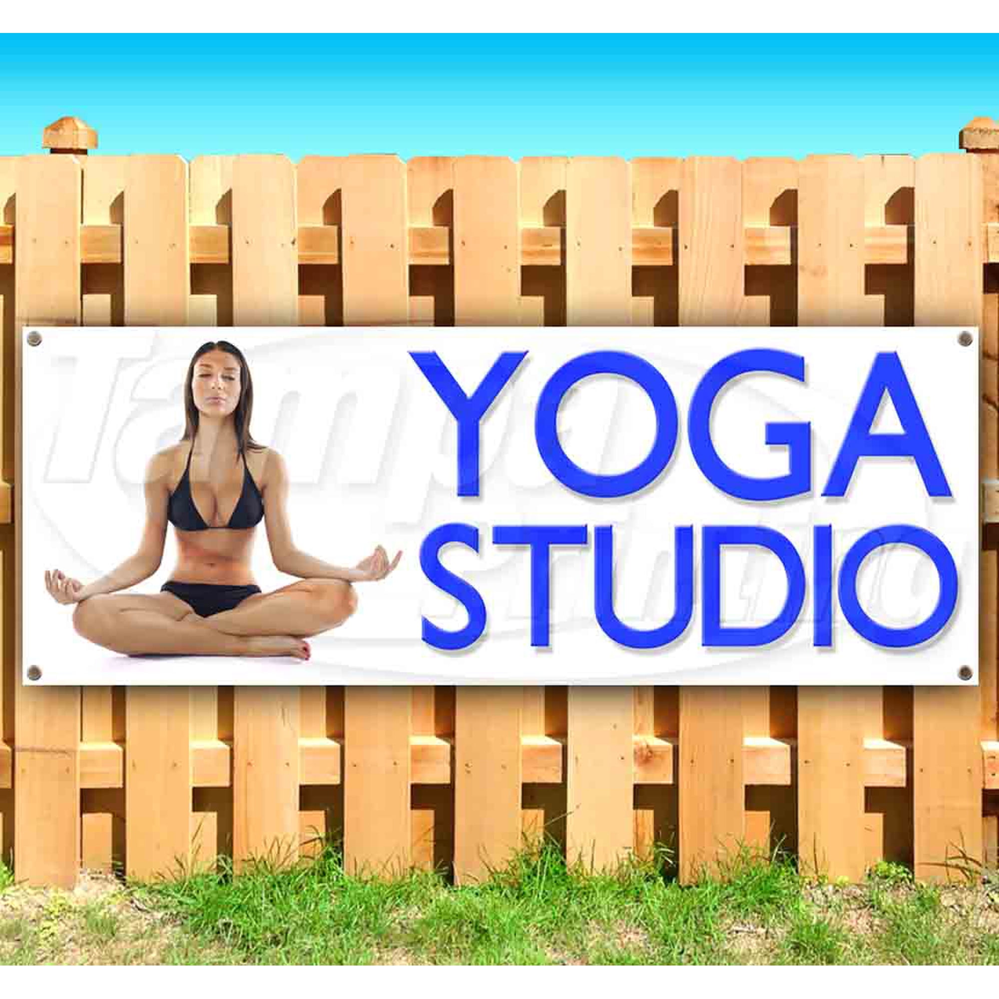 Yoga Studio 13 oz Vinyl Banner With Metal Grommets