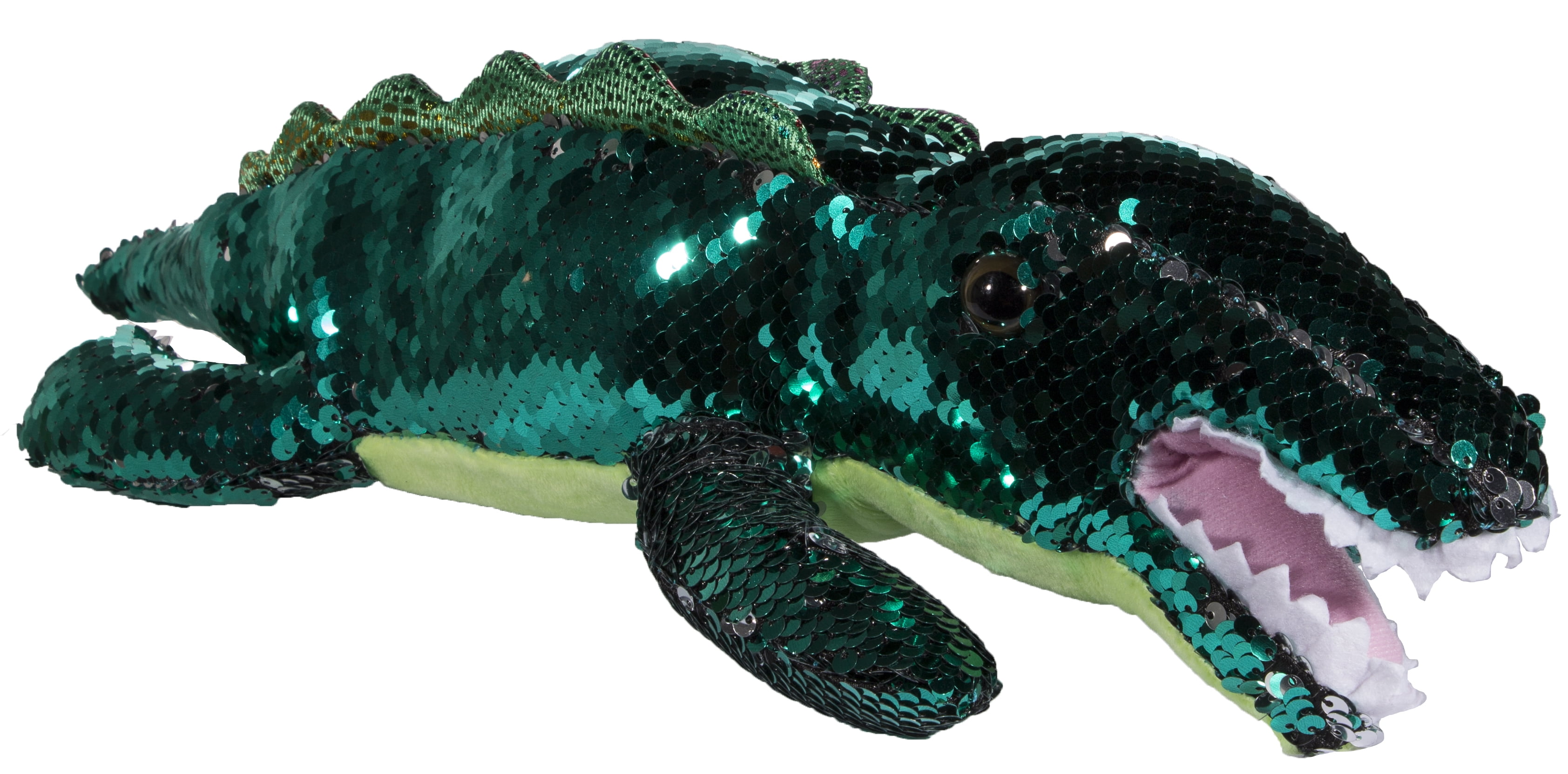 18 inch Long Color Changing Sequin Alligator Plush Toy Figure - Walmart.com - Walmart.com