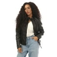 thumbnail image 1 of Moda Womens Faux Feather Jacket, 1 of 3
