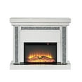 thumbnail image 2 of ACME Furniture Noralie Fireplace in Mirrored and Faux Diamonds, 2 of 5
