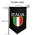 thumbnail image 3 of Italia Italian Flag Italy Garden Flag Double Sided Flags with Vivid Color for Yard Lawn Garden Decor 12.5 x18 Inch Sharp Corner, 3 of 7