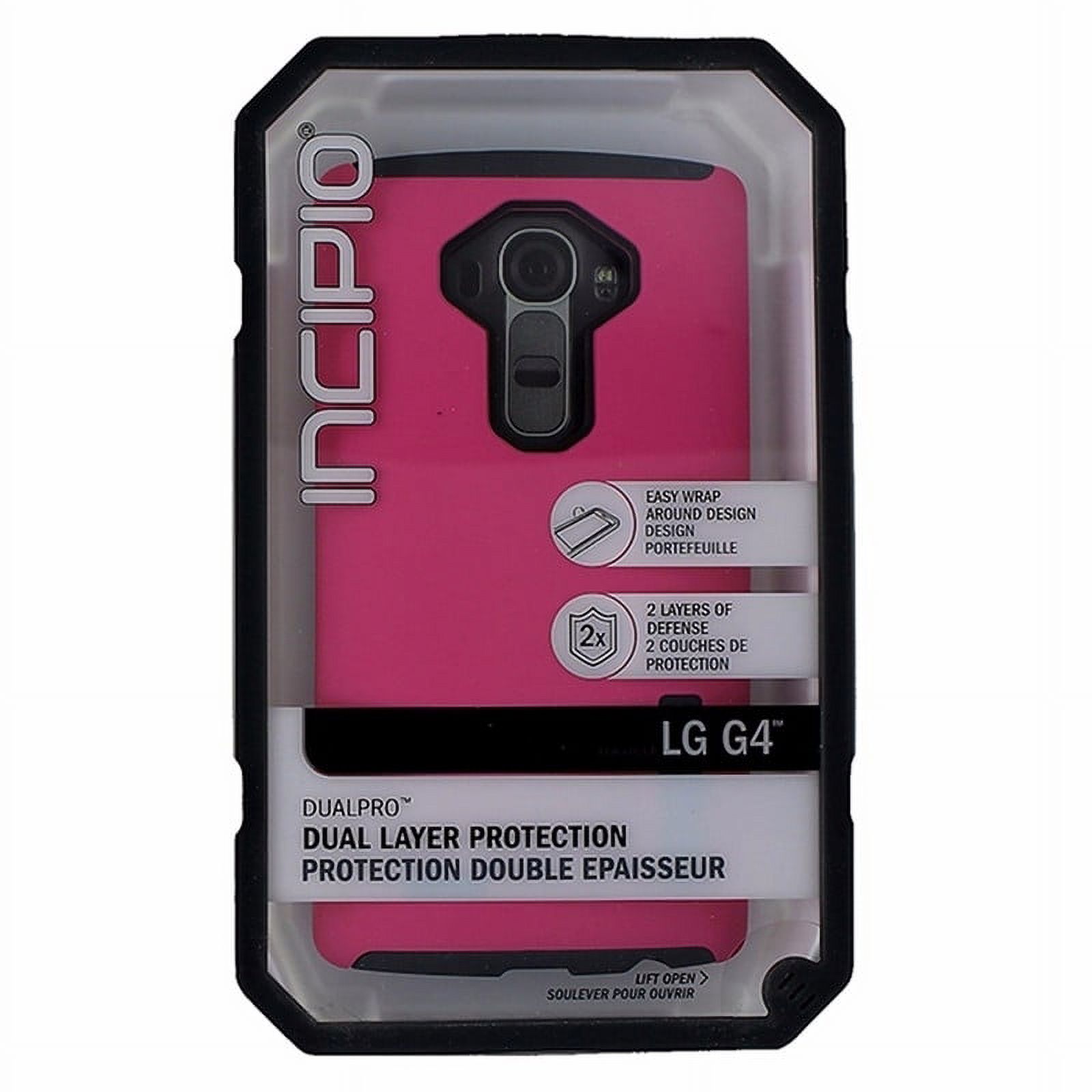 Incipio DualPro Series Case for LG G4 Smartphones - Matte Pink/Charcoal Gray - image 2 of 2