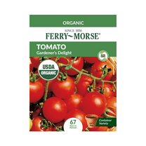 Ferry-Morse Organic 125MG Tomato Gardeners Delight Annual Vegetable Seeds, Full Sun