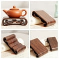 thumbnail image 4 of Wood Display Stand Small Flowerpot Stand Desktop Teapot Stand Carved Vase Stand Craft Pedestal (Random Style), 4 of 9