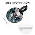 thumbnail image 5 of Koala 2pcs PU Leather Round Bag Tags with Privacy Cover and Name ID Tag - Suitcase Tags for Travel Luggage, Handbags, Backpacks, School Bags, 5 of 6