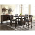 thumbnail image 6 of Signature Design by Ashley Casual Haddigan Counter Height Dining Extension Table  Dark Brown, 6 of 8