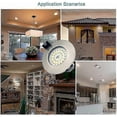 thumbnail image 4 of Recessed Spot Bathroom LED IP44 7W Round Ultra Flat Warm White 3000K 220V (Set of 3), 4 of 4